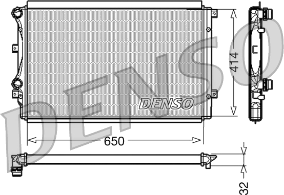DRM32015 Radiateur de refroidissement moteur — AHE 102111/A
