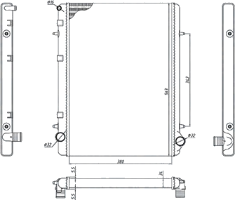 350213195900 Radiateur de refroidissement moteur — AHE 106158/A