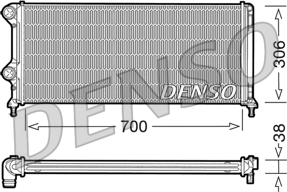 DRM09060 Radiateur de refroidissement moteur — AHE 109342/A