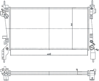 350213172600 Radiateur de refroidissement moteur — AHE 109407/A