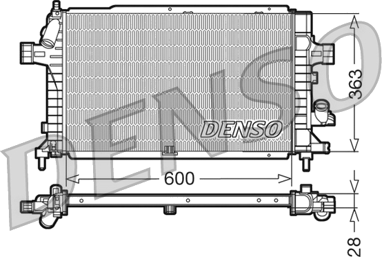 DRM20102 Radiateur de refroidissement moteur — AHE 121124/A