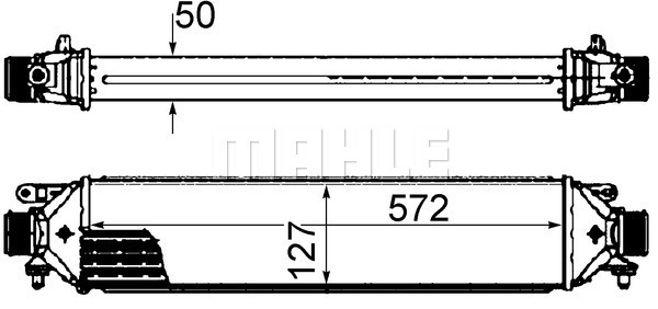 CI 427 000S Intercooler, charger — AHE 709035