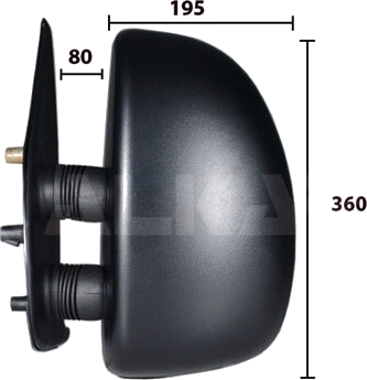 Rétroviseur extérieur — CITROËN / FIAT / PEUGEOT — ALKAR 9254961