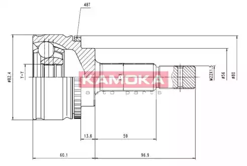 7054 Kit de joint de cardan — 00000060 C573