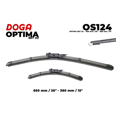 Essuie-glace — CHEVROLET / FIAT — DOGA OS124