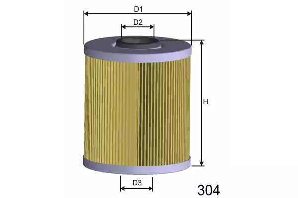 F609 Filtre à carburant — BLUE F609