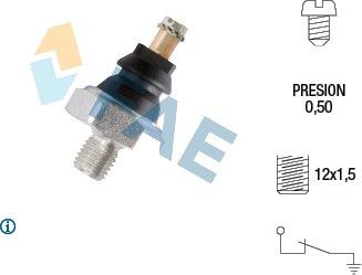 Indicateur de pression d'huile — BMW / CITROËN / MERCEDES-BENZ — FAE 10200