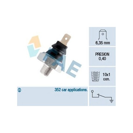 Indicateur de pression d'huile — ALFA ROMEO / BMW / MERCEDES-BENZ / ROVER — FAE 11060