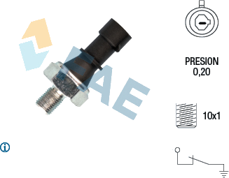Indicateur de pression d'huile — OPEL — FAE 12438