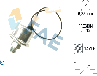 14790 Sender Unit, oil pressure — FAE 14790