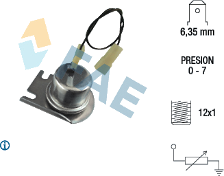 Capteur, pression d'huile — FIAT — FAE 14800