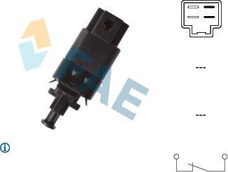 Interrupteur de feu stop — CHEVROLET — FAE 24784