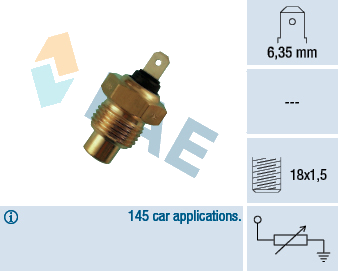 Sonde de température, liquide de refroidissement — CITROËN / FIAT / PEUGEOT / RENAULT — FAE 31020