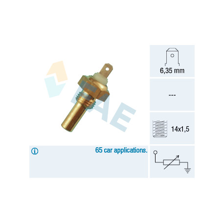 Sonde de température, liquide de refroidissement — BMW / SKODA — FAE 31290