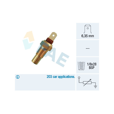 Sonde de température, liquide de refroidissement — HONDA / HYUNDAI / KIA / MAZDA — FAE 31570