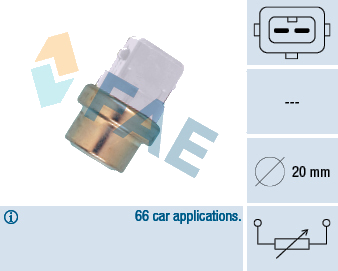 Capteur de température du liquide de refroidissement — MITSUBISHI / OPEL / RENAULT / VOLVO — FAE 32600