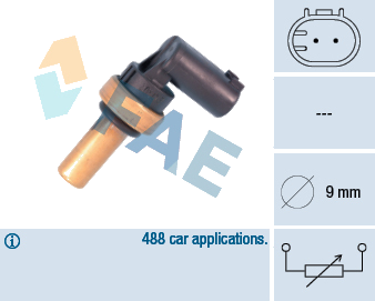 Capteur de température du liquide de refroidissement — MERCEDES-BENZ / MITSUBISHI — FAE 32710