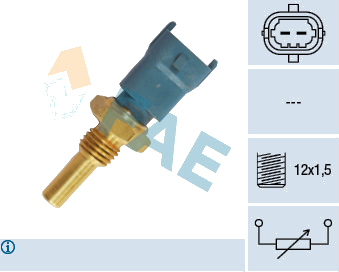 Capteur de température d'huile — ALFA ROMEO / CHEVROLET / FIAT / FORD — FAE 33490