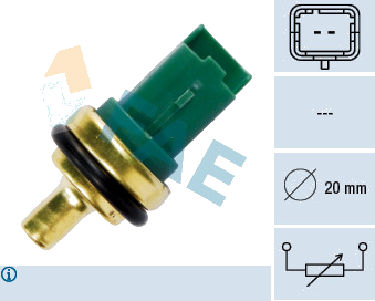 Sonde de température, liquide de refroidissement — CITROËN / FIAT / FORD / MAZDA — FAE 33706