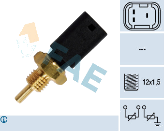 Sonde de température, liquide de refroidissement — FIAT — FAE 33721