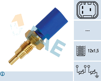 Sonde de température, liquide de refroidissement — FIAT — FAE 33722