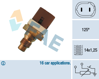 Sonde de température, liquide de refroidissement — RENAULT — FAE 34070