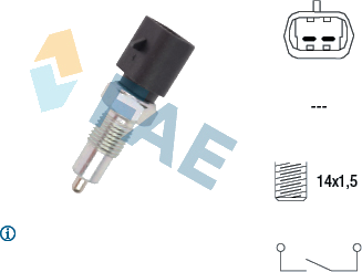 Contacteur, feu de recul — FIAT — FAE 40480