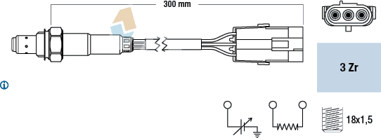 77113 Sonde lambda — FAE 77113