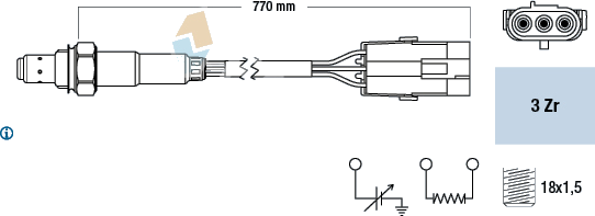 Sonde lambda — RENAULT — FAE 77115