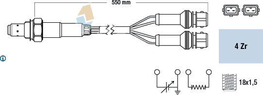 Sonde lambda — CITROËN / PEUGEOT — FAE 77126