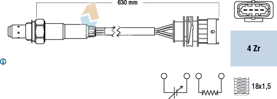 Sonde lambda — OPEL — FAE 77156