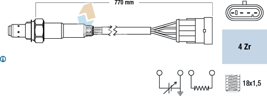 77160 Sonde lambda — FAE 77160