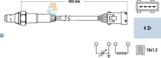 77162 Sonde lambda — FAE 77162