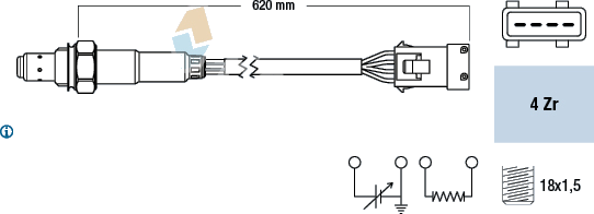 77163 Sonde lambda — FAE 77163