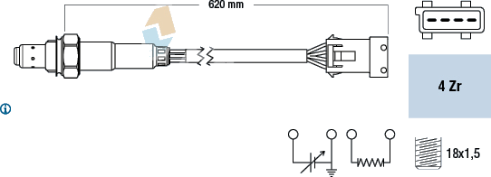 Sonde lambda — CITROËN / PEUGEOT — FAE 77166