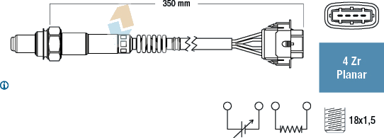 Sonde lambda — CHEVROLET / OPEL — FAE 77208