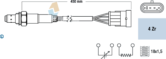77218 Sonde lambda — FAE 77218