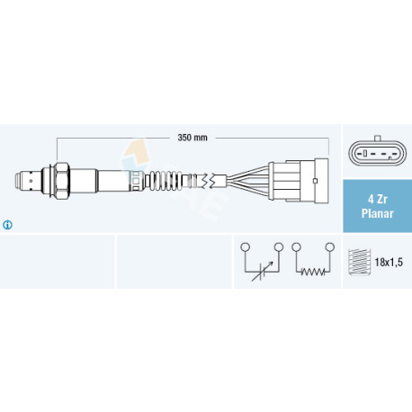 Sonde lambda — FIAT / IVECO — FAE 77223