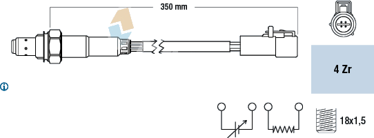 Sonde lambda — FORD / MAZDA — FAE 77264