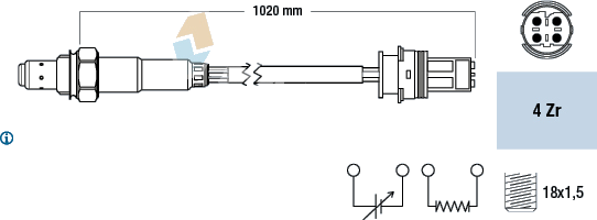 Sonde Lambda — BMW — FAE 77277