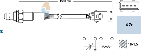 77286 Sonde lambda — FAE 77286
