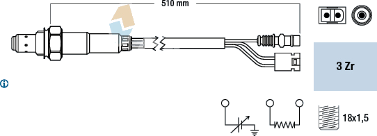 Sonde lambda — MERCEDES-BENZ — FAE 77377