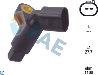 Capteur, vitesse de roue — AUDI / SEAT / SKODA / VW — FAE 78008