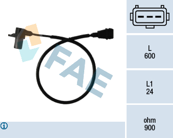 Générateur d'impulsions, vilebrequin — CITROËN / FIAT / IVECO / PEUGEOT — FAE 79011