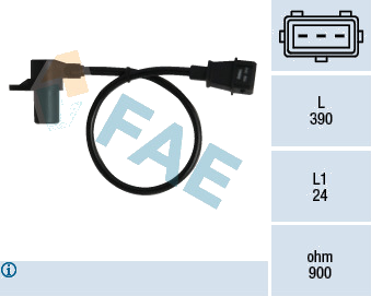 Capteur d'angle, vilebrequin — FIAT / HYUNDAI / IVECO / KIA — FAE 79053