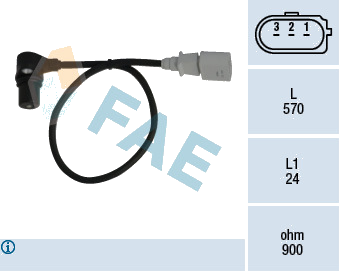 Générateur d'impulsions, vilebrequin — AUDI / SEAT / SKODA / VW — FAE 79056