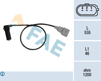 Générateur d'impulsions, vilebrequin — AUDI / SEAT / SKODA / VW — FAE 79067