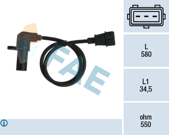 Générateur d'impulsions, vilebrequin — OPEL — FAE 79075