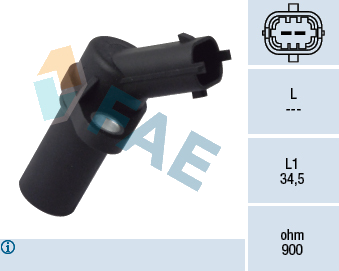 Générateur d'impulsions, vilebrequin — FIAT / IVECO / OPEL / RENAULT — FAE 79093