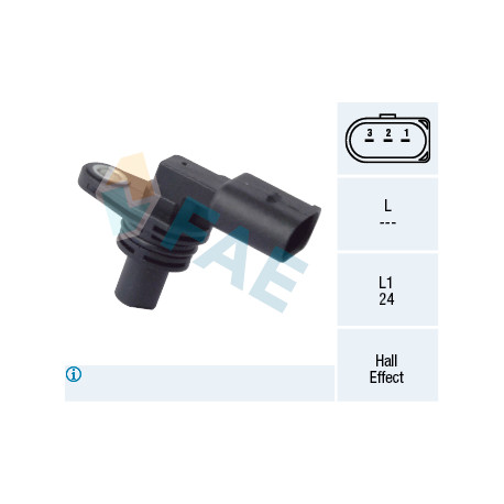 Capteur de régime, contrôle moteur — AUDI / SEAT / SKODA / VW — FAE 79129